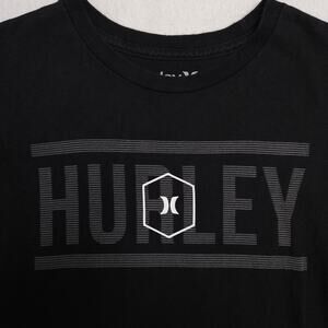 Hurley Casual Crew Neck Short Sleeve Graphic T Shirt Mens Size Small S Black